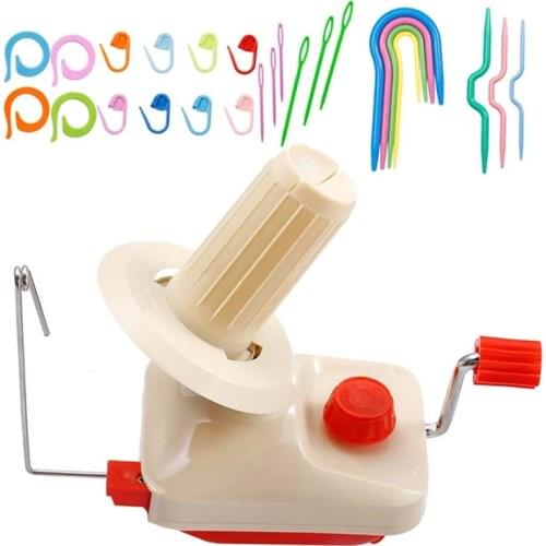 KAOBUY Convenient Yarn Ball Winder With 25PCS Stitch Knitting Needles, Yarn Swift + Ball Winder Combo With Easy Installation