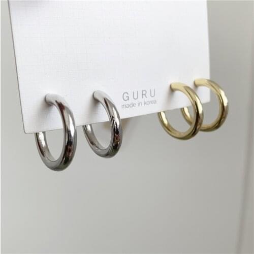 Small Drop Earring Femme Gold Sliver Color Korean Round Cute Summer Earrings for Women Wedding Gift Party Trendy Jewelry