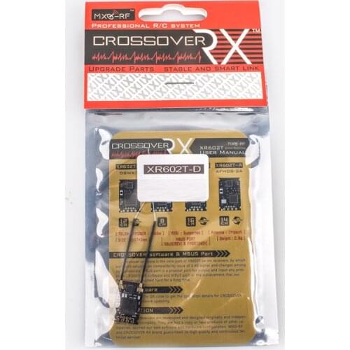 CROSSOVER RX Micro XR602T-D Receiver Compatible SPEKTRUM DSMX/2 RX 2.5KM Range for RC Quadcopter FPV Drone SBUS/FPORT/RSSI/TELEM