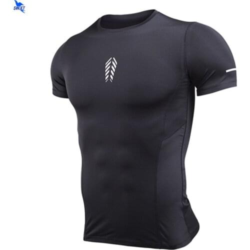 Customize LOGO Mens Short Sleeve Running Shirts Sports T-shirt Jogging Tops Fitness Gym Training Quick Dry Sportswear Clothing