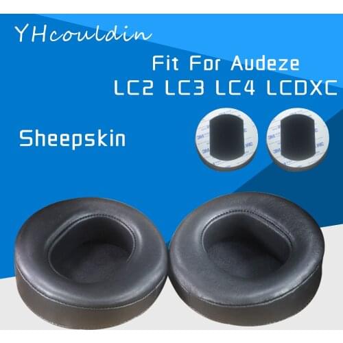 YHcouldin Earpads For Audeze LC2 LC3 LC4 LCDXC Headphone Accessaries Replacement Sheeoskin Leather Soft Material