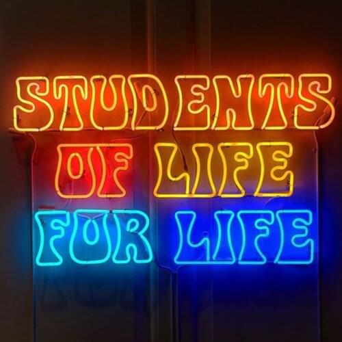 Neon Sign For Student of LIFR FOR LIFE Glass Tubes Lamp Beer Hotel Lamp resterant light advertise custom LOGO Handmade art light