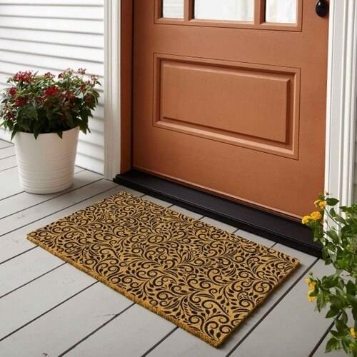 Ivy Patterned welcome entrance doormat carpet rug home bathroom living room floor stair kitchen aisle slip