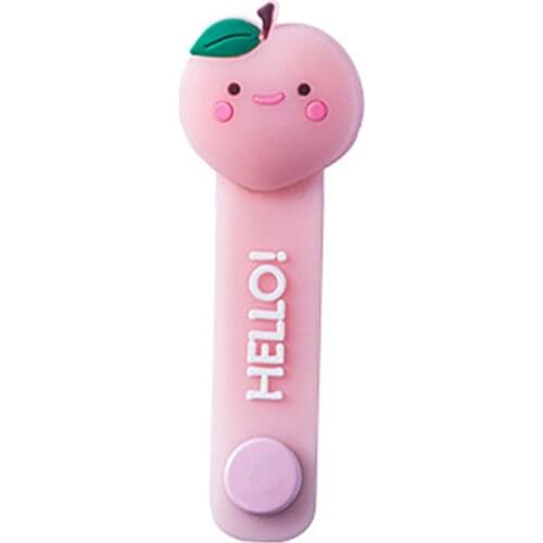 Silicone Soft And Durable Portable Cute Cartoon Design Easy To Carry Cable Winder Earphone Lovely Hub Cord Clip Organizer