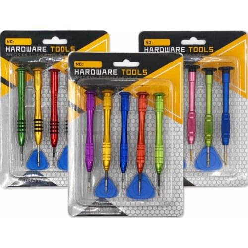 1pcs 7-in-1 S2 aluminum alloy telecommunication screwdriver set for iPhone Android mobile phone disassembly and maintenance