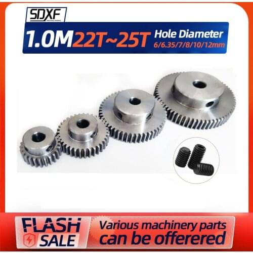 Pc 1Modulus22/23/24Teeth inner hole6/7/8mm Gear Teeth Spiral Bevel Gears Wheel Process Hole