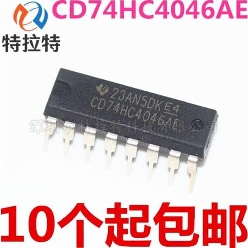 10pcs/lot MM74HC4046N DIP-16 74HC4046 DIP16 CD74HC4046AE DIP 74HC4046AN