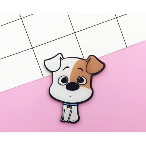 100 Pieces/Lot Dog Brooches Acrylic Label Husky Teddy Corgi Denim Jackets Pet Pins Badge Jewelry Bulldog Animal Accessories Icon