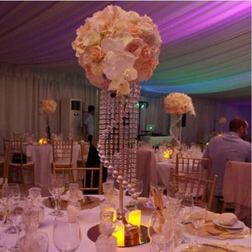 65cm tall 12pcs )new style Bling crystal centerpiece wedding event decoration supplies senyu01240