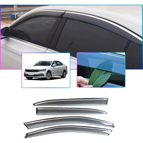 For Volkswagen Bora Sedan 2019 2020 Car Sun Visor Window Visor Rain Shade For Car Window Plastic Visor Accessories 4PC