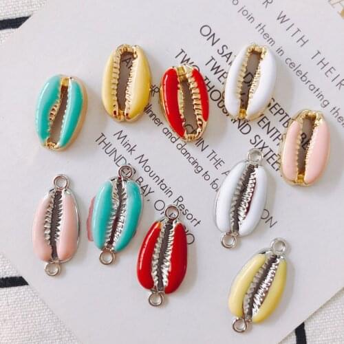 DIY Jewelry Findings Cool Enamel Alloy Mouth Shape Charms Bracelet Connectors 40pcs 19*12mm Ornament Accessory Necklace Pendant