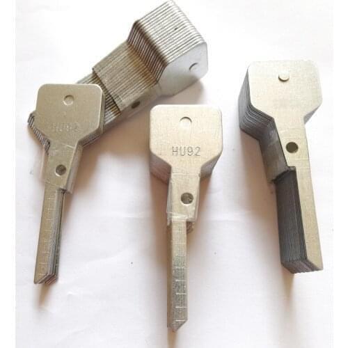 HU92 lishi scare engraving blanks key plates for locksmith