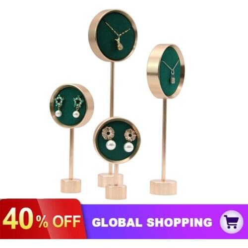 Round Jewelry Display Stand Display Stand Metal Earring Stand Earring Necklace Jewelry Display Stand