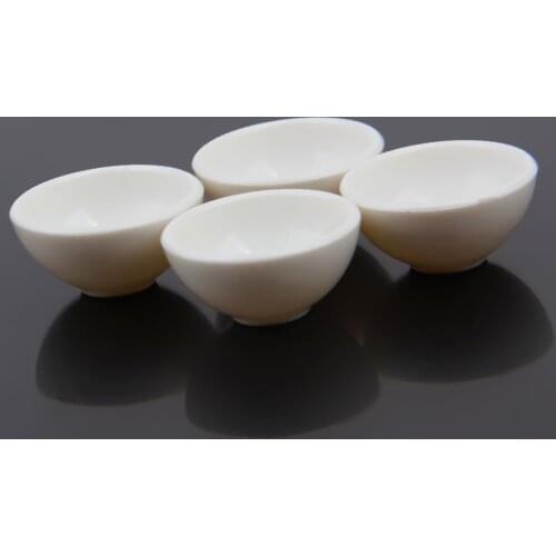 1/12th Dolls House 4pcs Miniature Round Bowls Tableware Kitchen Accessory