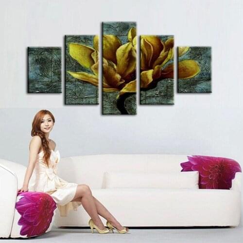 DONGMEI OILPAINTING Home Decoration oil painting simulation oil Painting print Figure Flower pictures canvas art DM17092201