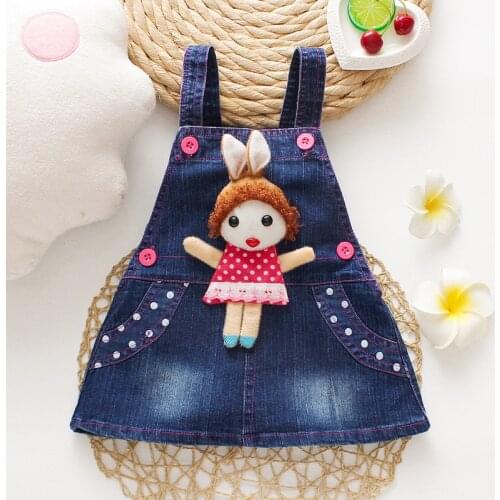 IENENS Fashion Baby Girl Jeans Skirts Child Kids Girls Denim Skirt Summer Toddler Infant Jumper Skirt 1-3Y