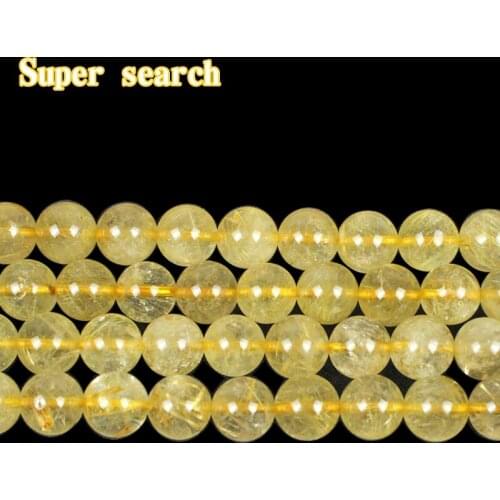 Natural stone blonde crystal loose beads semi-finished hair crystal small code beads jewelry making necklace DIY bracelet