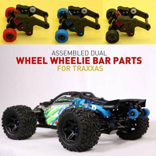 New 2021 Nylon Double Wheel Wheelie Raise Head Bar for 1/10 Traxxas EREVO E-REVO 2.0 86086-4 RC Car Parts