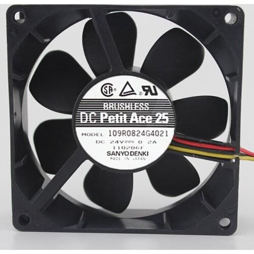 Brand new original 109R0824G4D01 8025 24V inverter fan 0.2A 3 line