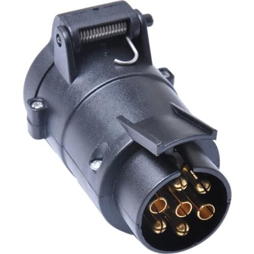 7 To 13 Pin Adapter Connector Pin Socket Trailer 12V Towbar Towing Caravan Truck Electrical Converter (EU Plug) A30