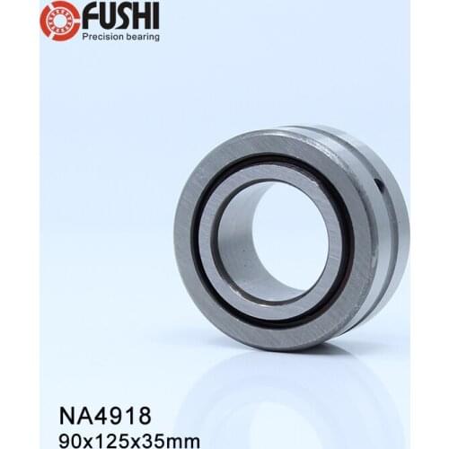 NA4918 Bearing 90*125*35 mm ( 1 PC ) Solid Collar Needle Roller Bearings With Inner Ring 4524918 4544918/A Bearing