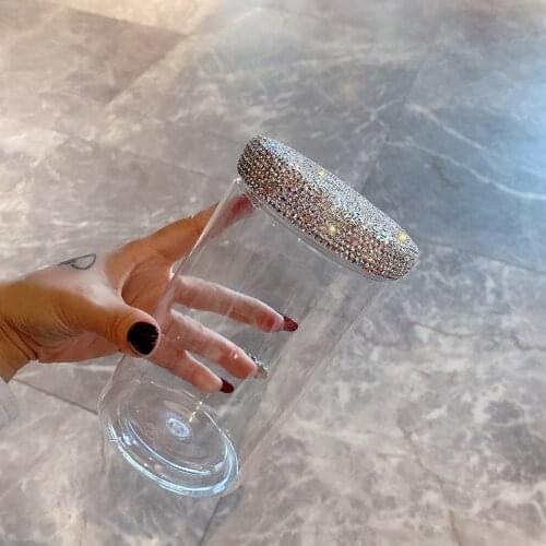 Diamond Lid Jars Transparent Sealed Plastic Spice Jar with Lid Kitchen Storage Tank Coffee Bean Storage Can Food Container