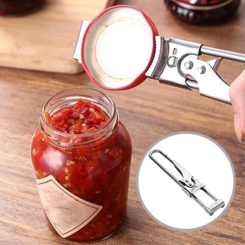EasyOpen Adjustable Multifunctional Stainless Steel Can Opener Kitchen Spiral Twist Jar Seal Lid Remover Twist Off Screw Tool