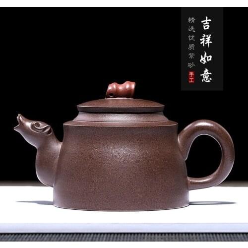 Recommended luck tea wholesale undressed ore purple clay pure handmade gift box a drop shipping teapot