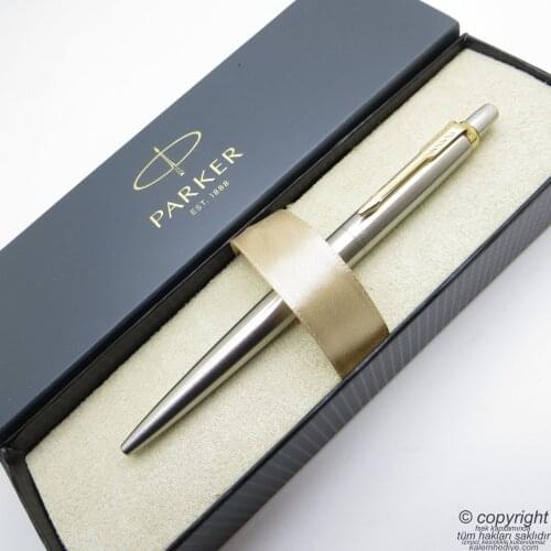 Parker Jotter Metal SS GT Ballpoint Pen | İsme Special Pen | Gift Pen
