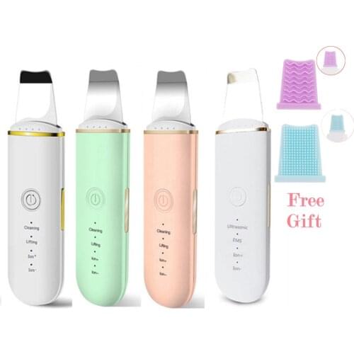 Beauty Ultrasonic Skin Scrubber USB Plug Facial Cleansing Blackhead Remover Face Cleaner Machine Skin Care Acne Massager Tools