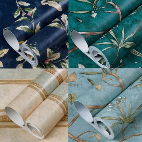 Vintage American 3D Wallpaper in Rolls Living Room Bedroom Self Adhesive Wall Coverings Luxury Floral Peel and Stick Wall Paper