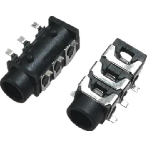 100 Pcs PJ313D PJ313 3.5 mm Female Audio Connector SMT 6 Pin Stereo Headphone Jack PJ-313D