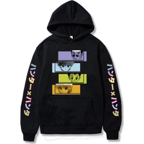 2021 Anime de Hunter X Hunter Killua Leorio Kurapika Gon Hisoka Jersey Sudadera con capucha Streetswear Tops