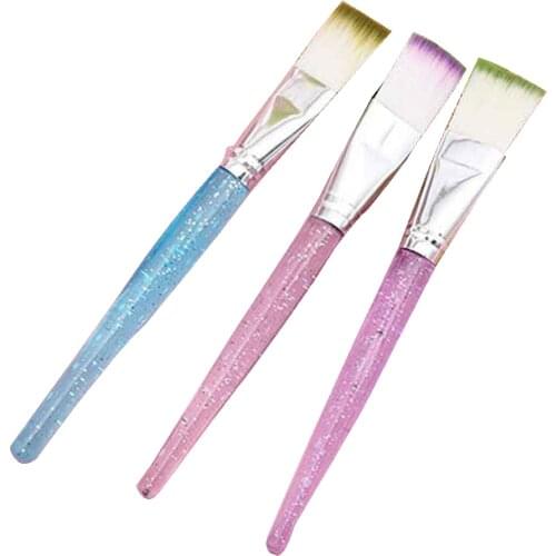 3pcs/set Skin Care Facial Eye Mask Brush Crystal Home DIY Makeup Cosmetic Beauty Tool Randomly Color