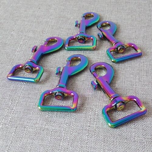 50Pcs 25mm Webbing Metal Buckle DIY Bag Dog Leash Leads Rope Strap Clip Sewing Accessory Strong Hardware Snap Hook Clip Clasp