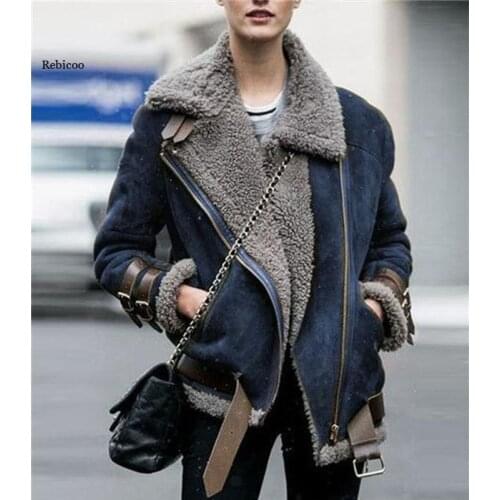 5Xl Plus Size Women Fur Coat Cotton Warm Thick Faux Fur Coat Women Casual Suede Lamb Futro Woman Parka Outerwear Teddy Coats