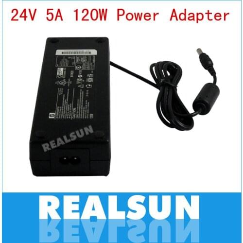 AC/DC Power Adapter 24V 5A 120W Power Supply Adapter with EU US AU UK plug AC Cable Wholesale free shipping
