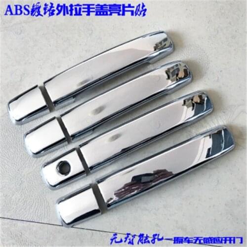 Car accessories ABS Chrome car Door Handle Cover For Nissan Navara D40 Frontier 2005-2015 (8pc) Car styling
