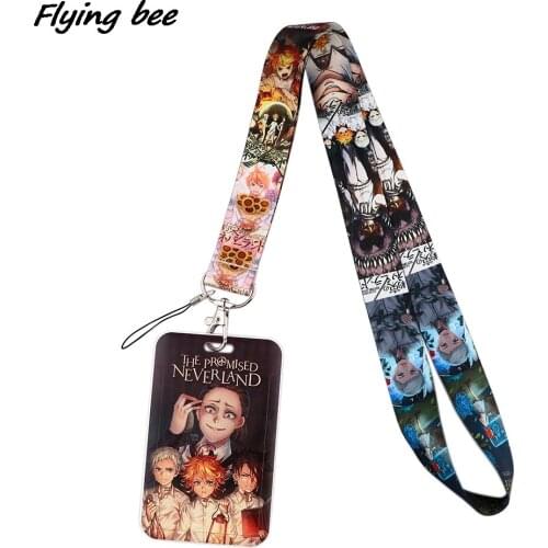 Flyingbee X1741 Anime Dream Island Lanyard Card ID Holder Car KeyChain Gym Mobile Phone Badge Key Ring Holder Jewelry For Child
