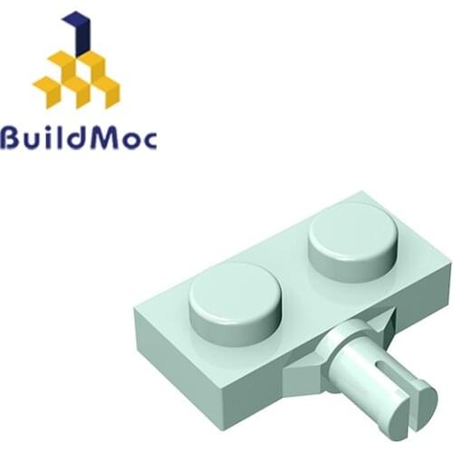 BuildMOC Compatible Assembles Particles 21445 Plate Modified 1x2 For Building Blocks Parts DIY Educa