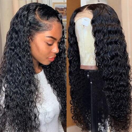 Desgirl Deep Wave 13xT Part Lace Front Human Hair Wigs 32 Inch Brazilian Deep Wave Natural Hairline Pre Plucked for Black Women