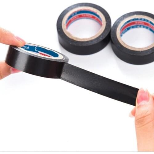 Hot Sale 1pcs Black Tape Electrician Wire Insulation Flame Retardant Plastic Tape Waterproof Self-adhesive Tape Home Improvement