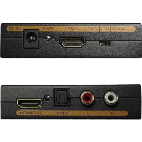 Hdmi audio extractor HDMI to HDMI Optical TOSLINK SPDIF + RCA L/R Audio Extractor Converter HDMI Audio Splitter Adapter