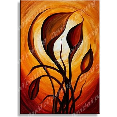 Handmade oil painting on canvas modern 100% Best Art Flower oil painting original directly from artis FL1-119