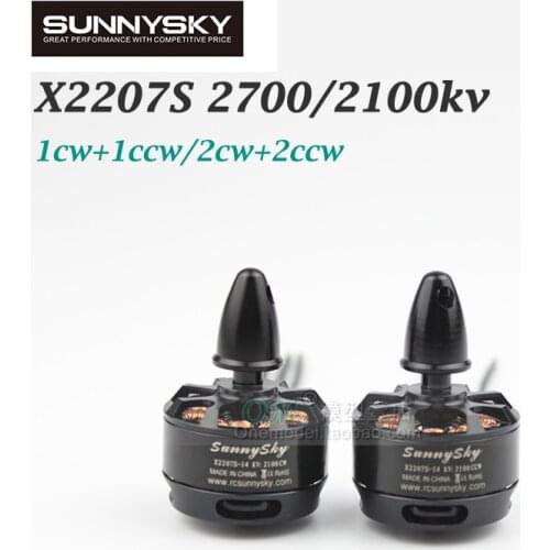 2pcs/4pcs SUNNYSKY X2207S 2100KV 2700KV Outrunner Brushless Motor 2CW 2CCW Combo For FPV QAV250 Mini Quadcopter Multicopter