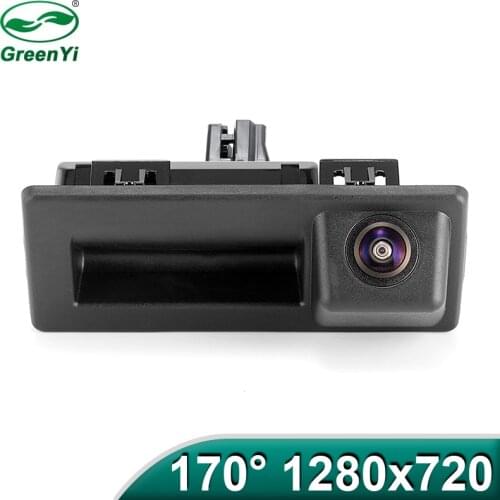 MCCD 1280*720P Fisheye Lens Car Reverse Backup Trunk Hand Switch Camera For VW Touran Tiguan Skoda Speed Octavia Audi A1 A4