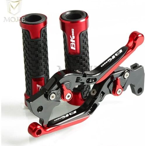 Motorcycle CNC Aluminum Folding Extendable Brake Clutch Levers Handlebar Hand Grips For Suzuki B-KING 2008-2012 2009 2010 2011