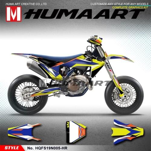 HUMAART MX Racing Stickers Decals Kit Graphic Deco for Husqvarna FS TC FC TX FX TE FE 125 150 250 300 350 450 501 2019 2020 2021