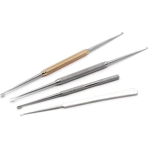 Stainless steel nose shaping d-type knife nose double end piece spade single double head surgical instrument