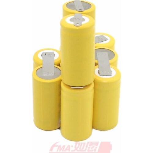 Ni-MH Sub C SC 12V 1600 2200 3000mAh Rechargeable Battery DIY for Power tools DEXTER Drill inside Cell 10SN100